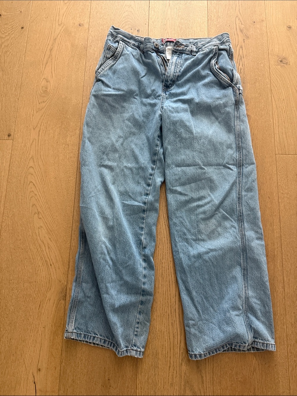 GLO jeans light blue denim wide-leg